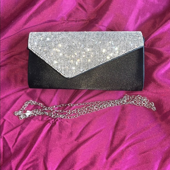 Black Rhinestone Clutch - Picture 4 of 4